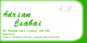 adrian csabai business card
